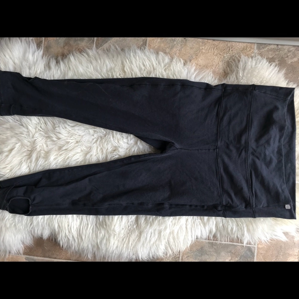 Alternative Apparel high waist navy yoga pants